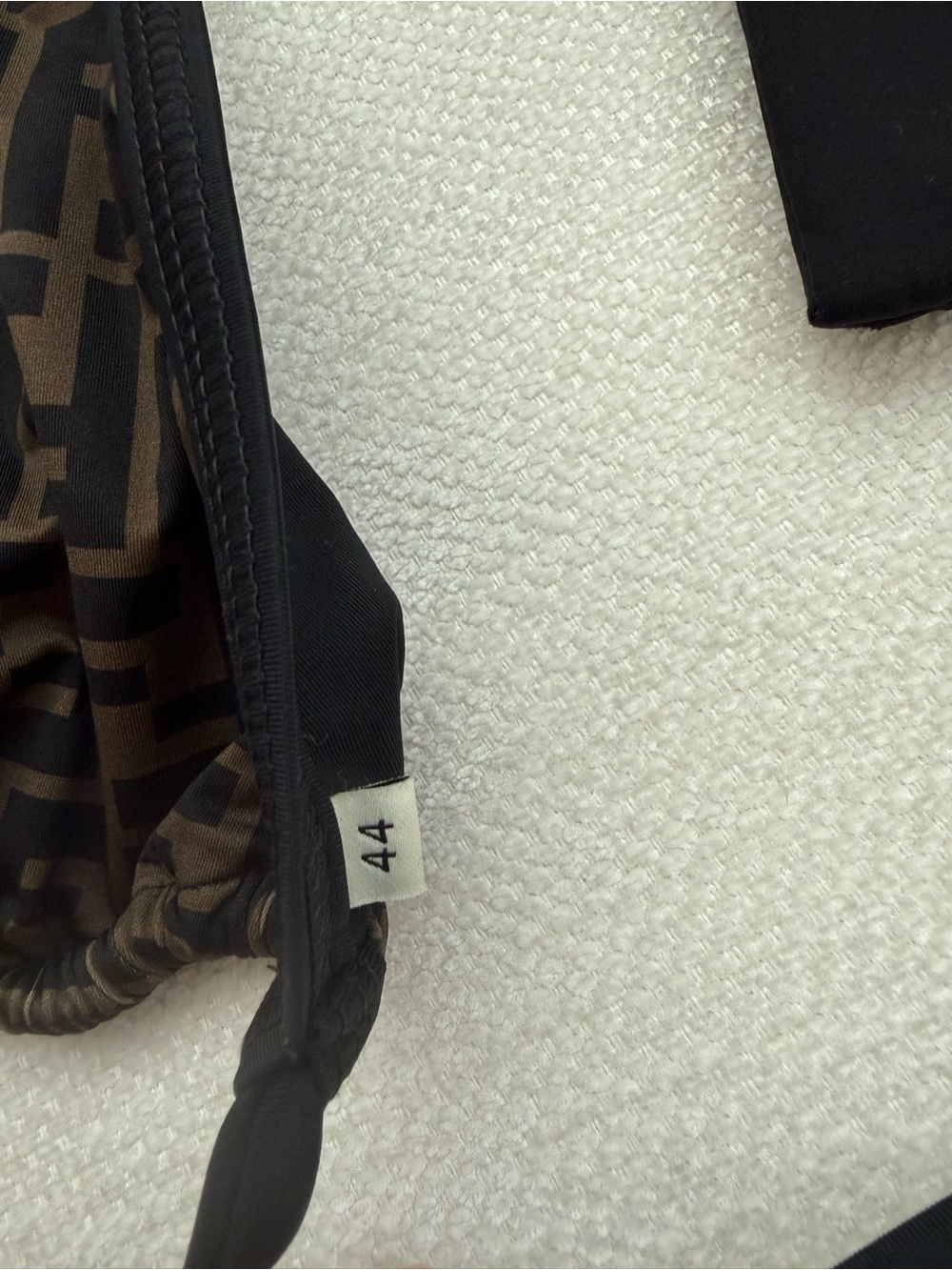 Fendi Brown and Black FF Logo Bikini Bottoms - Picture 3 of 6